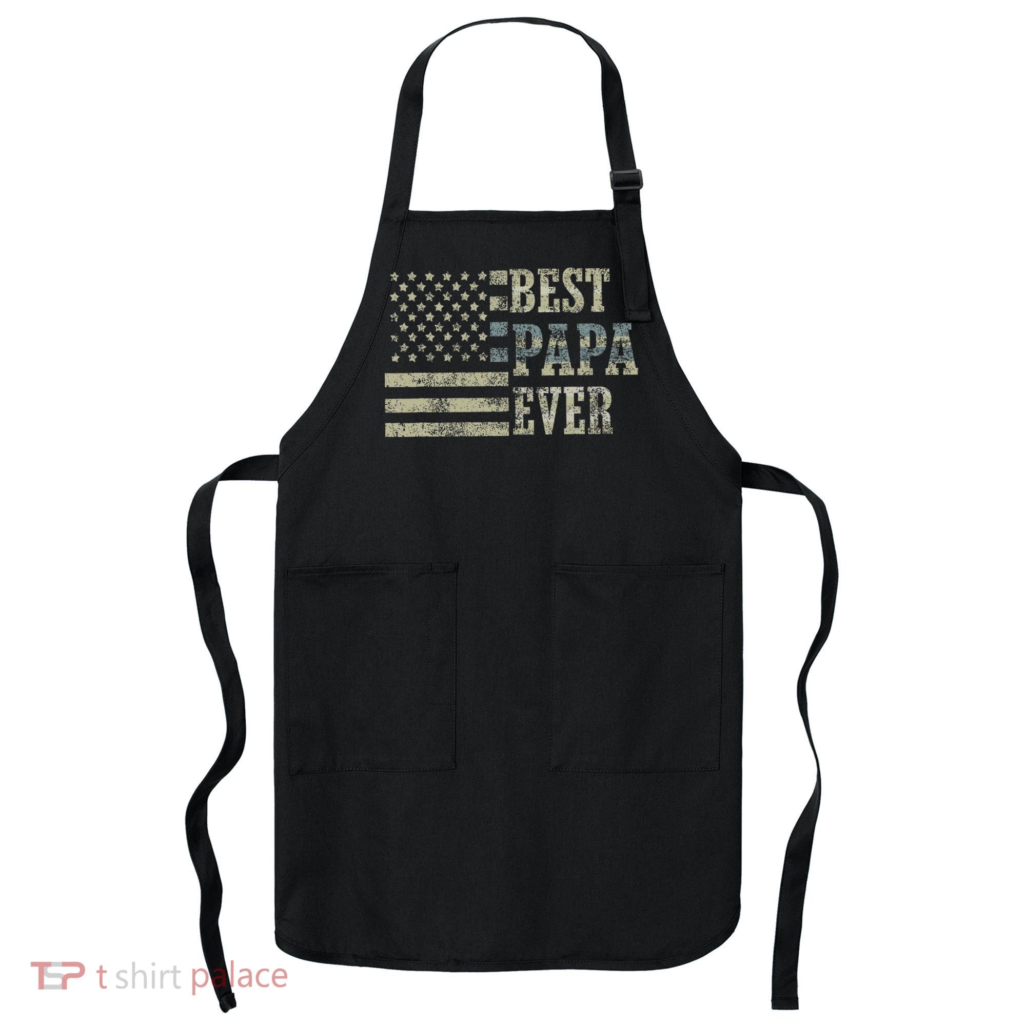 Best Papa Ever American Flag Usa Flag Apron