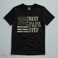 Best Papa Ever American Flag Usa Flag T-Shirt thumb 5