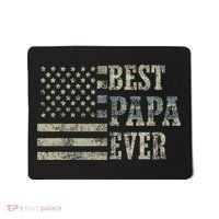Best Papa Ever American Flag Usa Flag Mousepad thumb 0