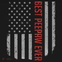 Best Peepaw Ever American Flag Gifts For Father's day Women's Hoodie thumb 2