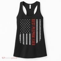 Best Peepaw Ever American Flag Gifts For Father's day Women's Tank Top thumb 0