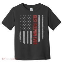 Best Peepaw Ever American Flag Gifts For Father's day Toddler T-Shirt thumb 0
