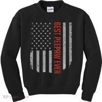 Best Peepaw Ever American Flag Gifts For Father's day Kids Sweatshirt thumb 0