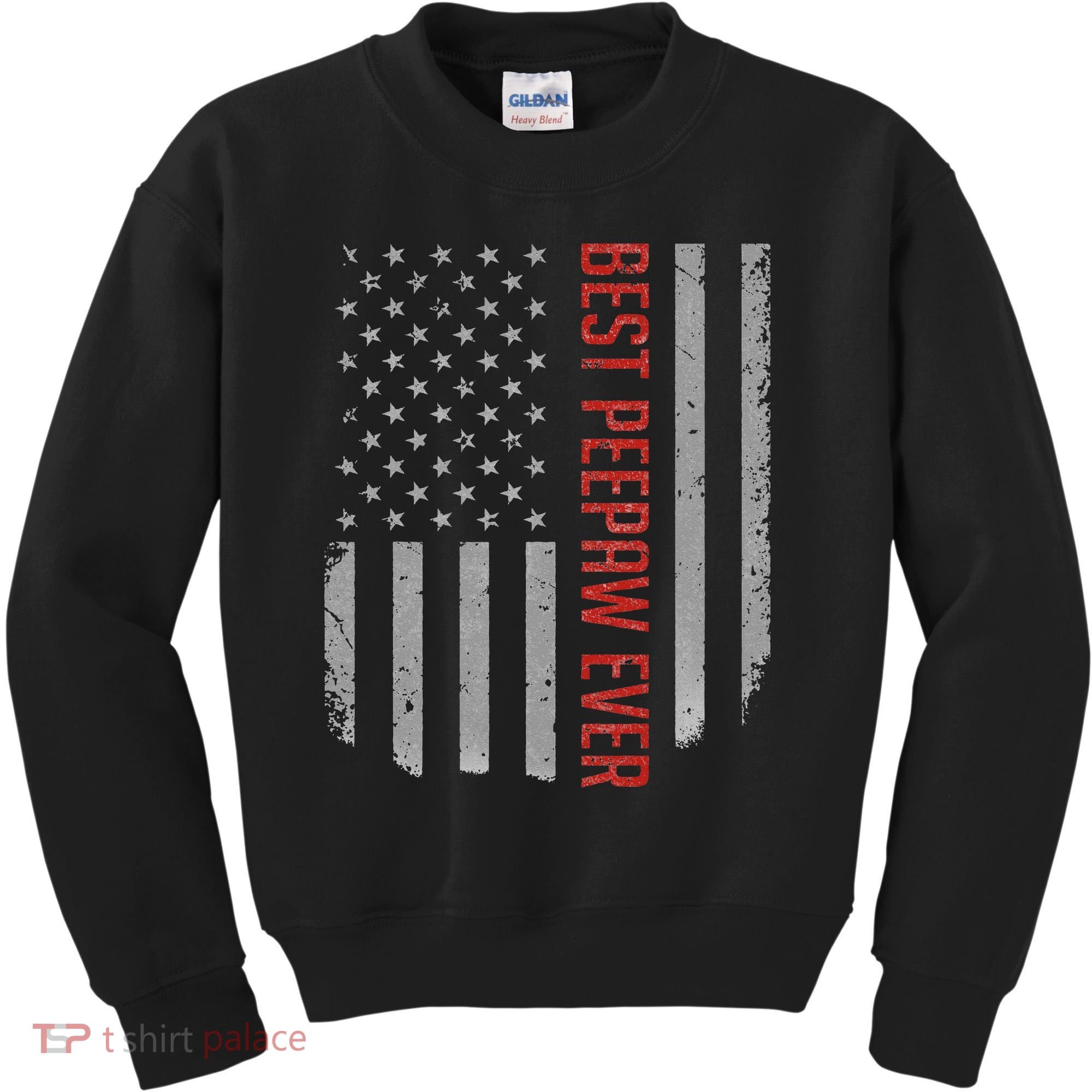 Best Peepaw Ever American Flag Gifts For Father's day Kids Sweatshirt