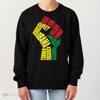 Black Power Fist Inspirational Black History Leaders Cool Gift Women's Sweatshirt thumb 0