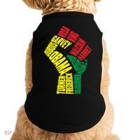 Black Power Fist Inspirational Black History Leaders Cool Gift Doggie Tank thumb 0