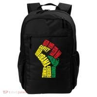 Black Power Fist Inspirational Black History Leaders Cool Gift Backpack thumb 0