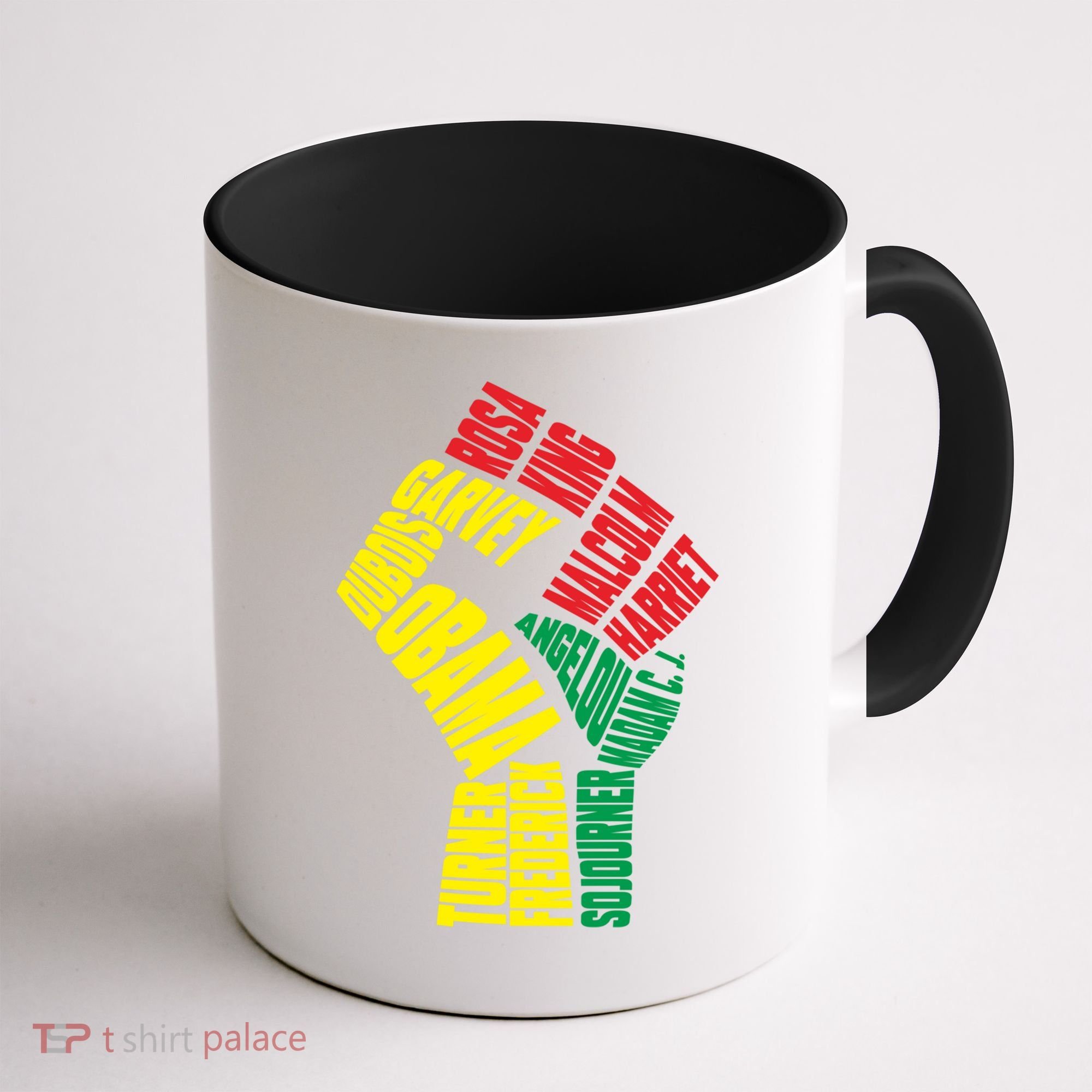 Black Power Fist Inspirational Black History Leaders Cool Gift Coffee Mug