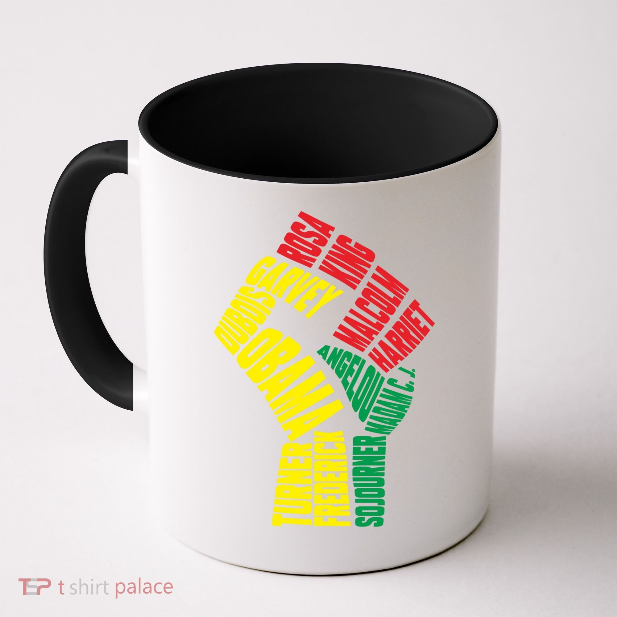 Black Power Fist Inspirational Black History Leaders Cool Gift Coffee Mug