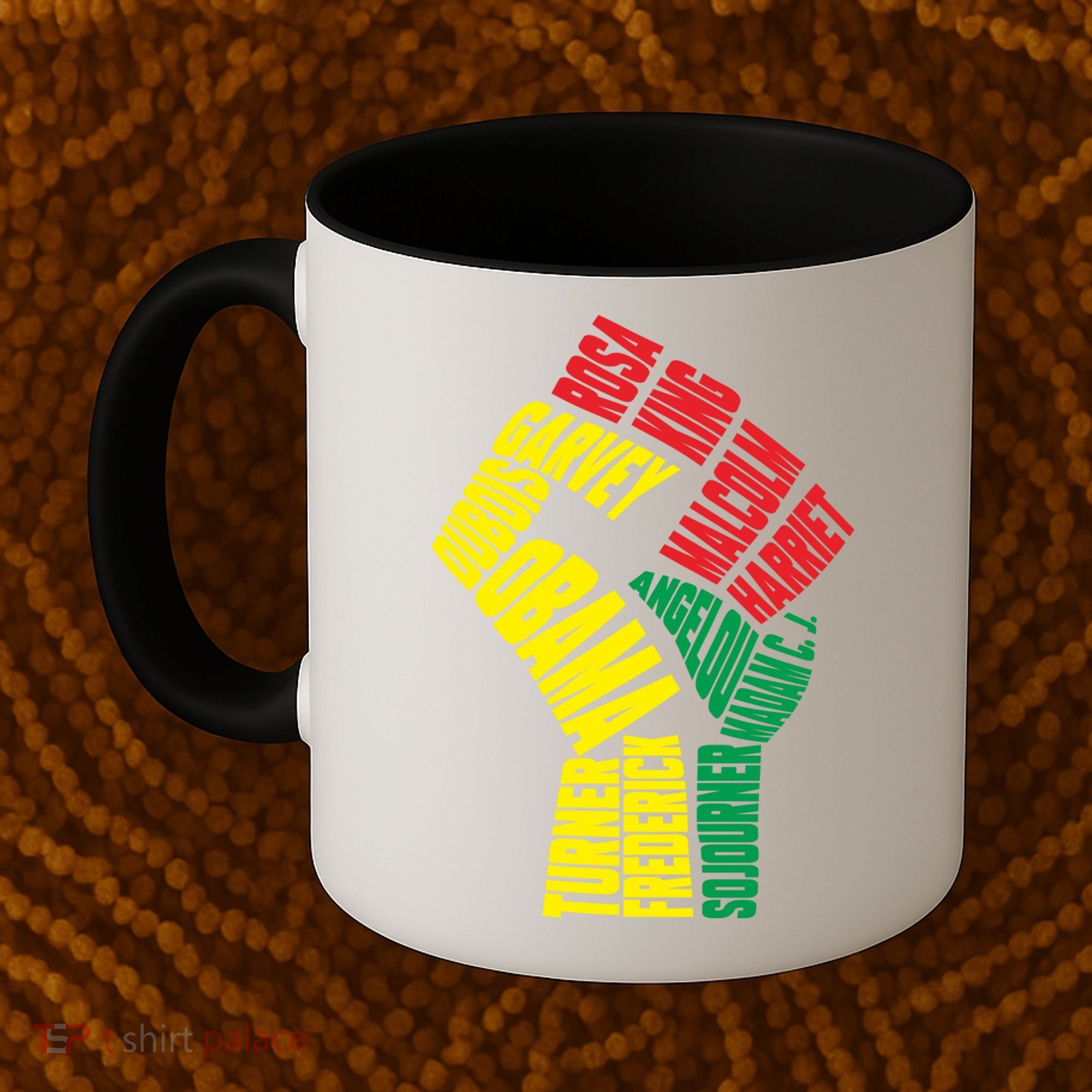 Black Power Fist Inspirational Black History Leaders Cool Gift Coffee Mug