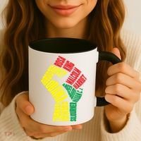 Black Power Fist Inspirational Black History Leaders Cool Gift Coffee Mug thumb 3