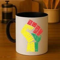 Black Power Fist Inspirational Black History Leaders Cool Gift Coffee Mug thumb 4