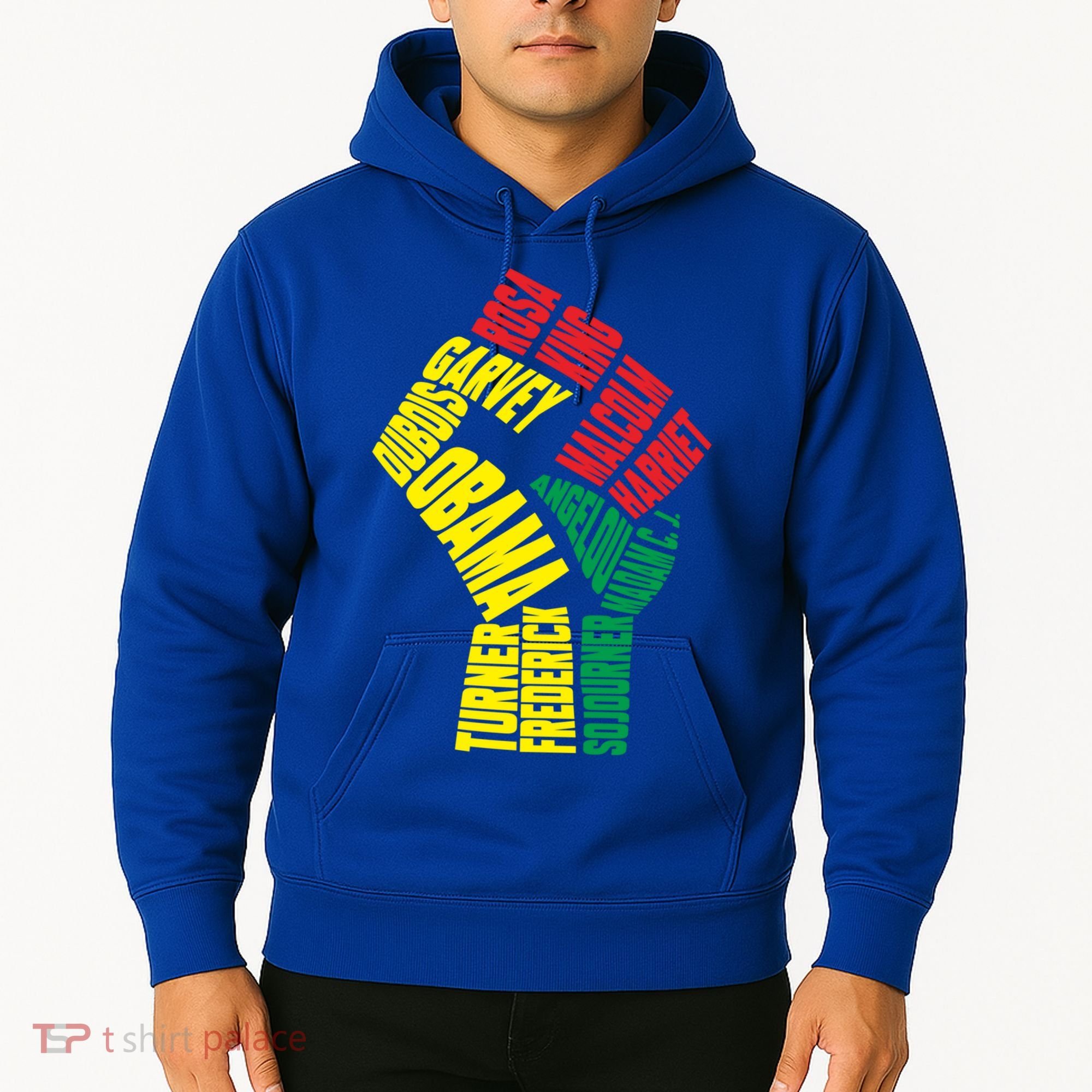Black Power Fist Inspirational Black History Leaders Cool Gift Hoodie