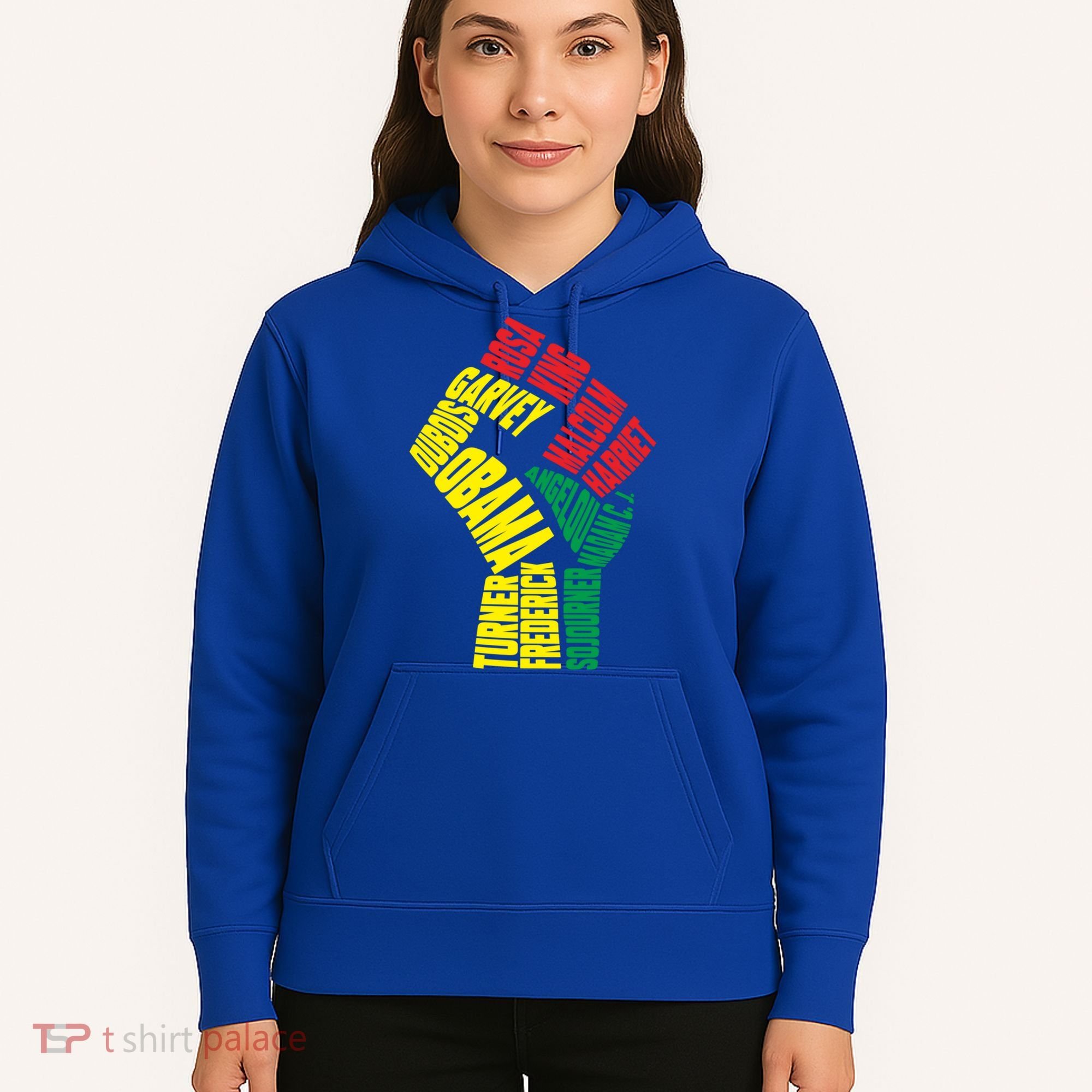 Black Power Fist Inspirational Black History Leaders Cool Gift Hoodie
