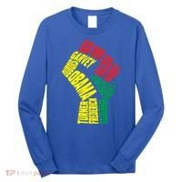 Black Power Fist Inspirational Black History Leaders Cool Gift Long Sleeve Shirt thumb 0