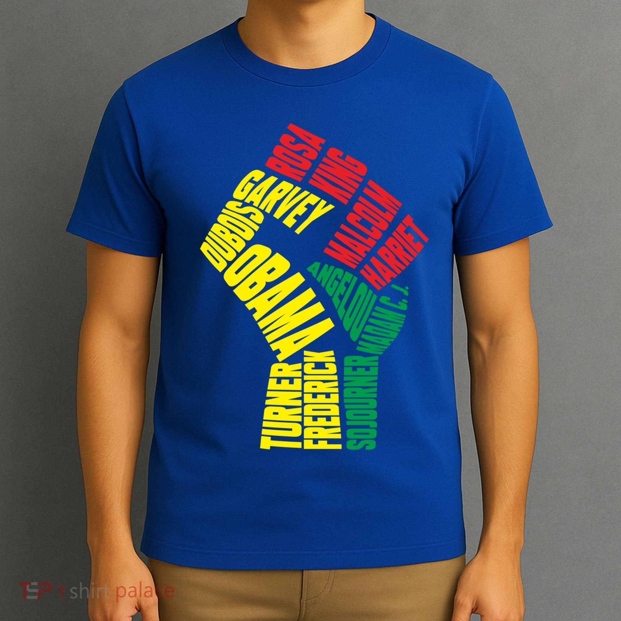 Black Power Fist Inspirational Black History Leaders Cool Gift T-Shirt