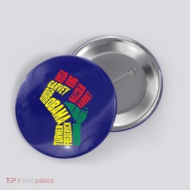 Black Power Fist Inspirational Black History Leaders Cool Gift Button