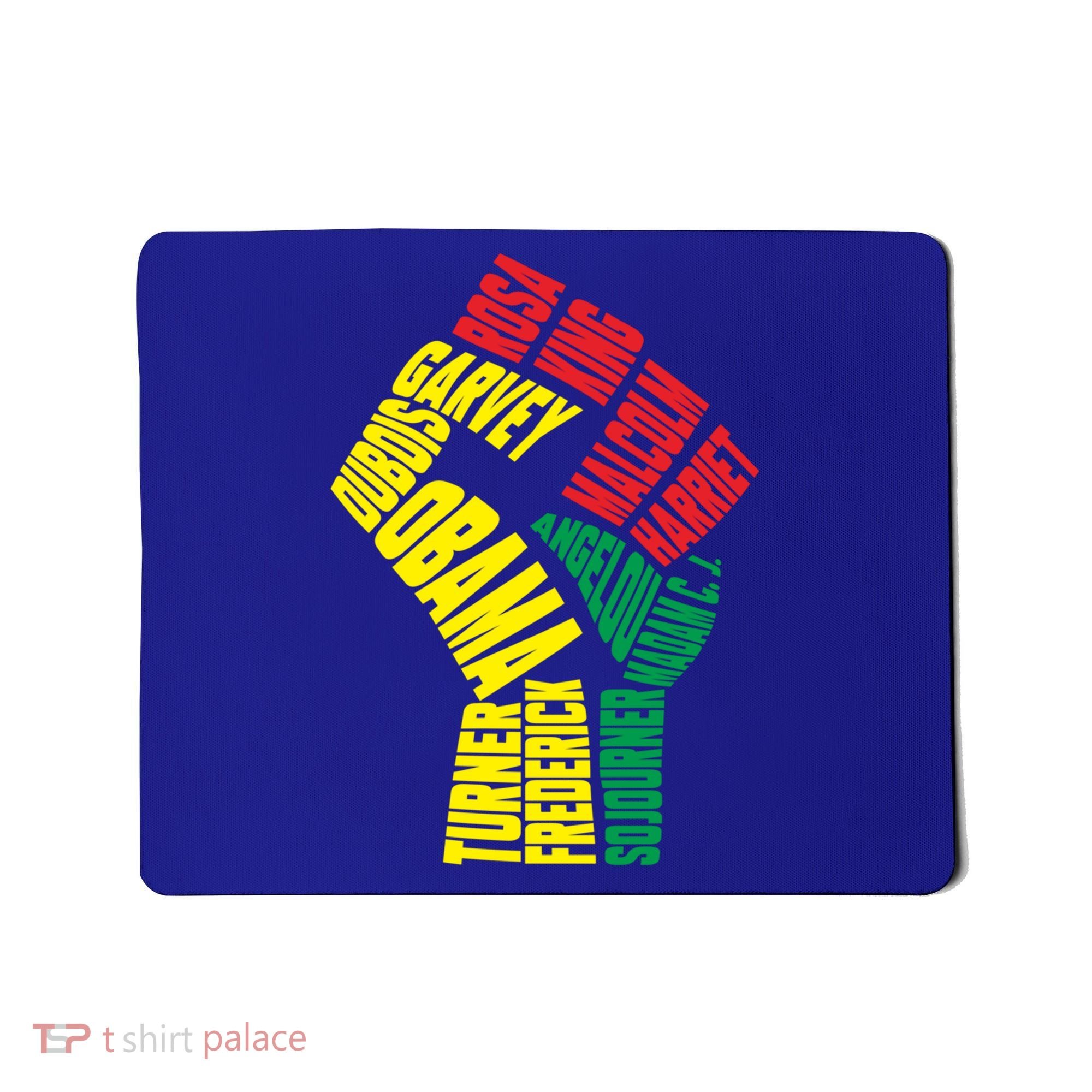 Black Power Fist Inspirational Black History Leaders Cool Gift Mousepad