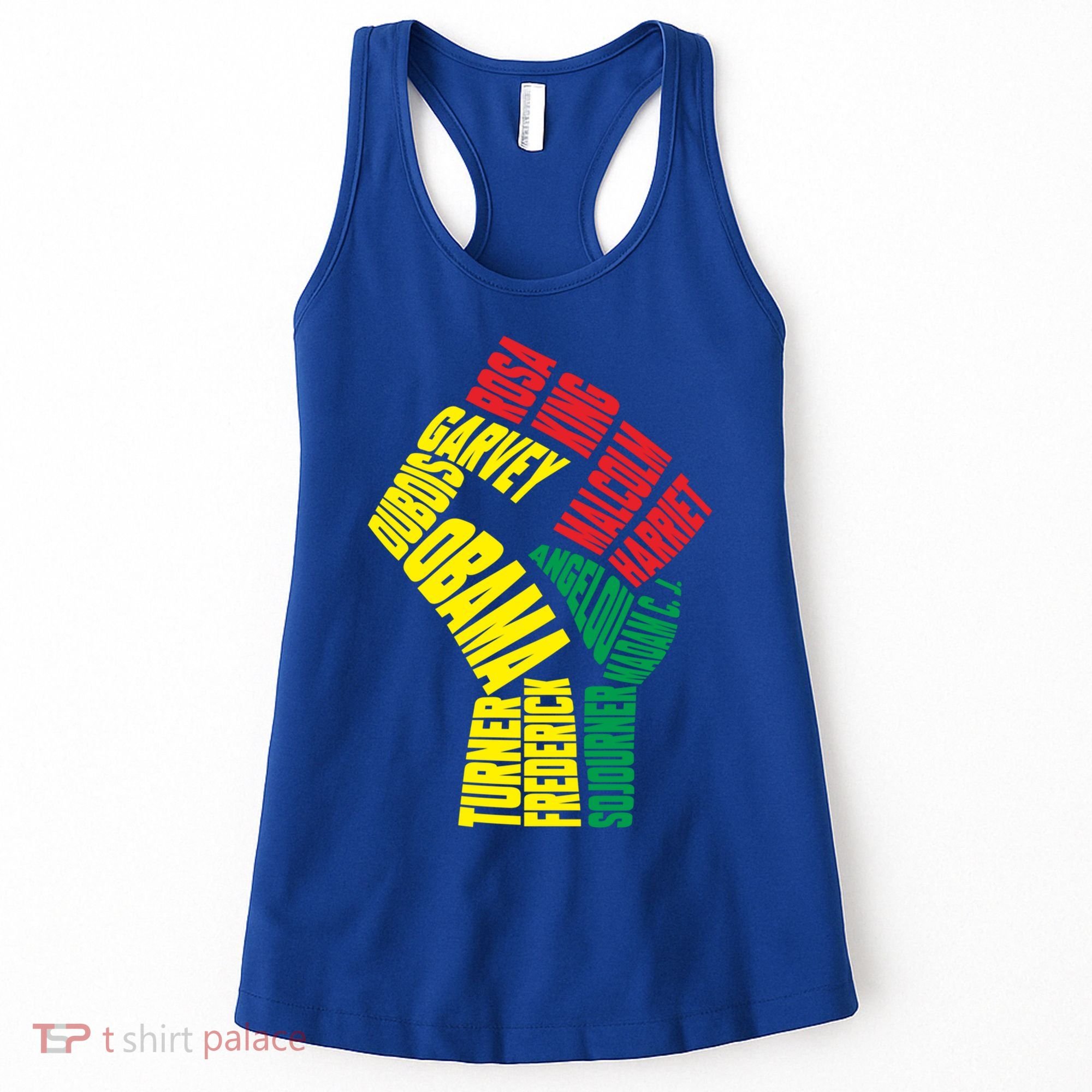 Black Power Fist Inspirational Black History Leaders Cool Gift Women's Tank Top