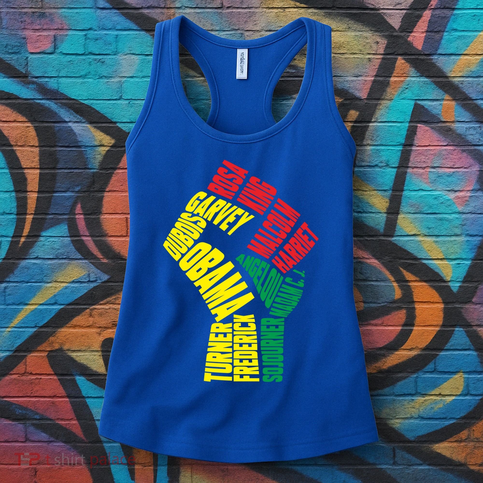 Black Power Fist Inspirational Black History Leaders Cool Gift Women's Tank Top