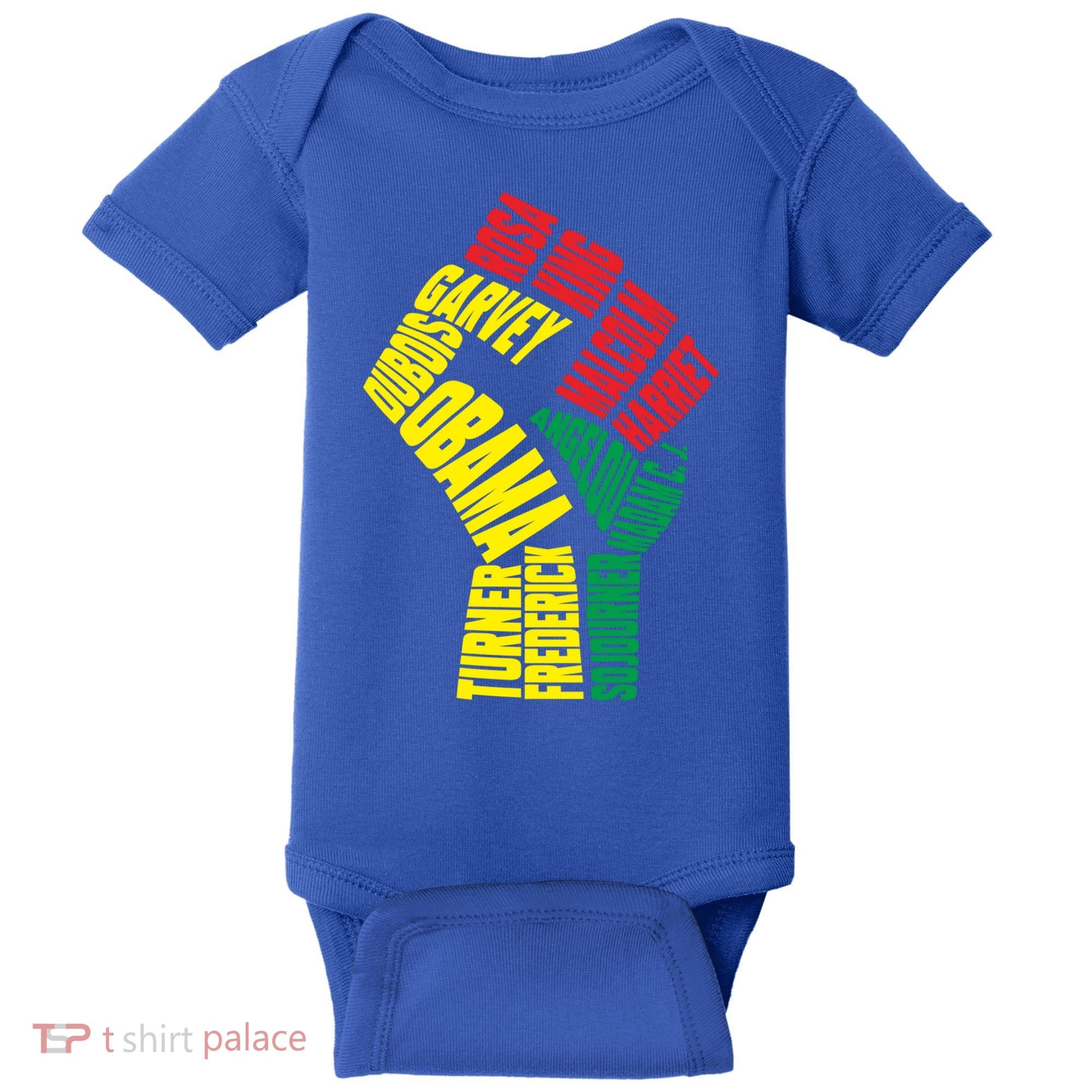 Black Power Fist Inspirational Black History Leaders Cool Gift Baby Bodysuit