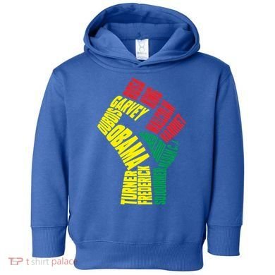 Black Power Fist Inspirational Black History Leaders Cool Gift Toddler Hoodie
