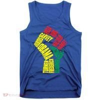 Black Power Fist Inspirational Black History Leaders Cool Gift Tank Top thumb 0