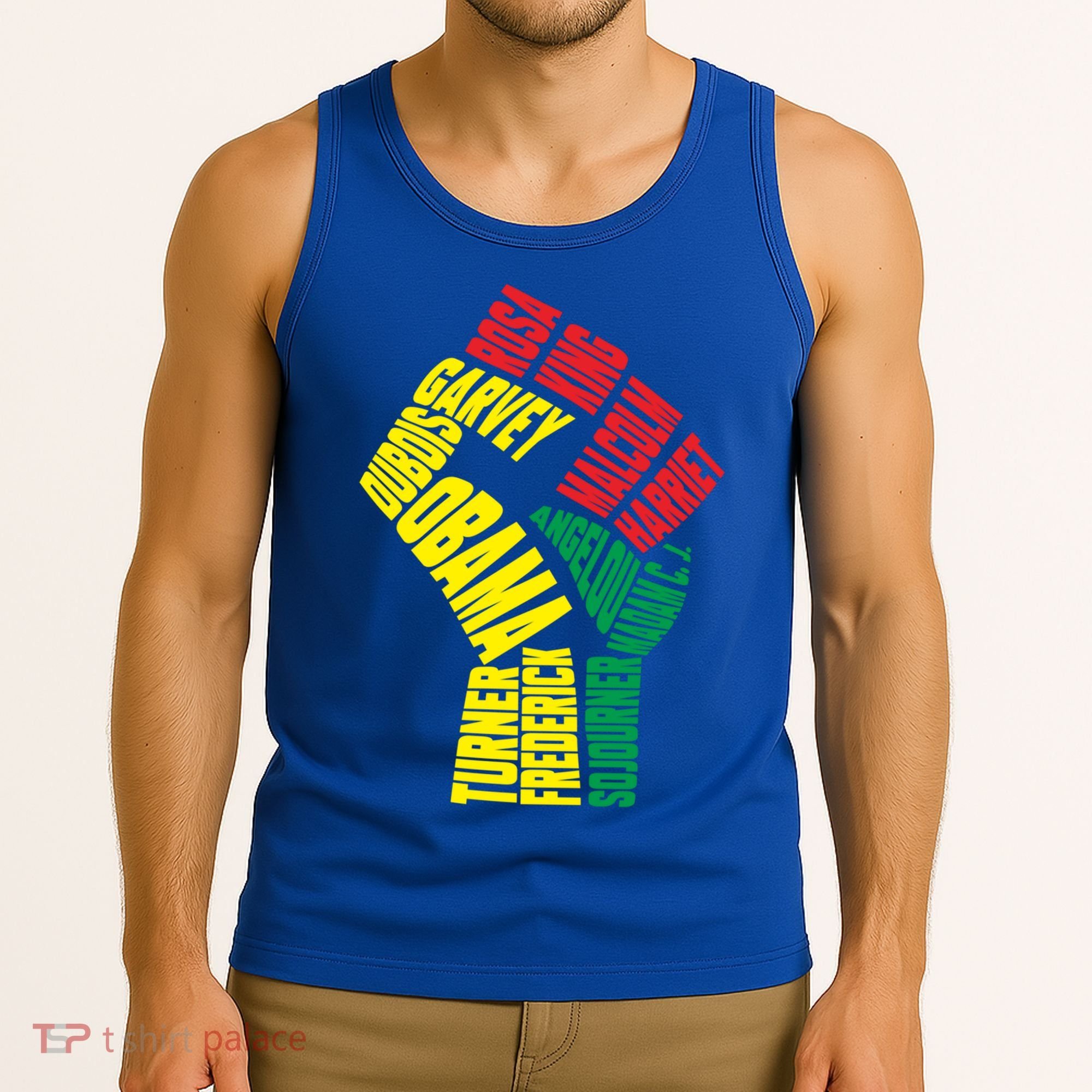 Black Power Fist Inspirational Black History Leaders Cool Gift Tank Top