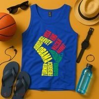 Black Power Fist Inspirational Black History Leaders Cool Gift Tank Top thumb 4