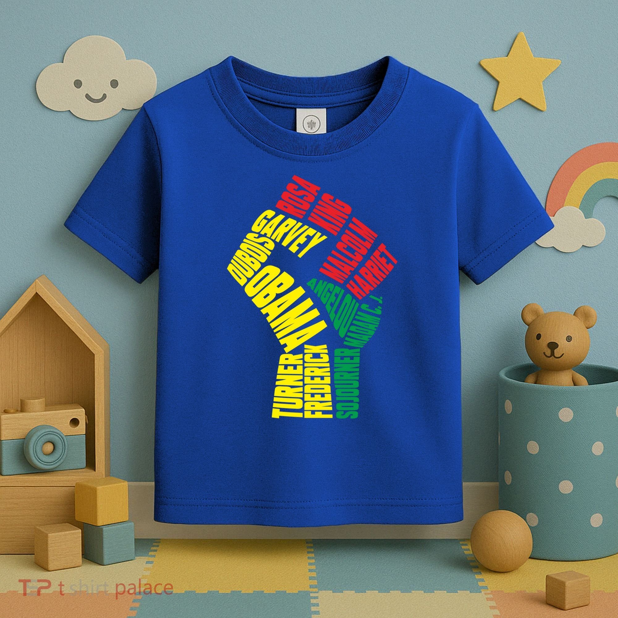 Black Power Fist Inspirational Black History Leaders Cool Gift Toddler T-Shirt