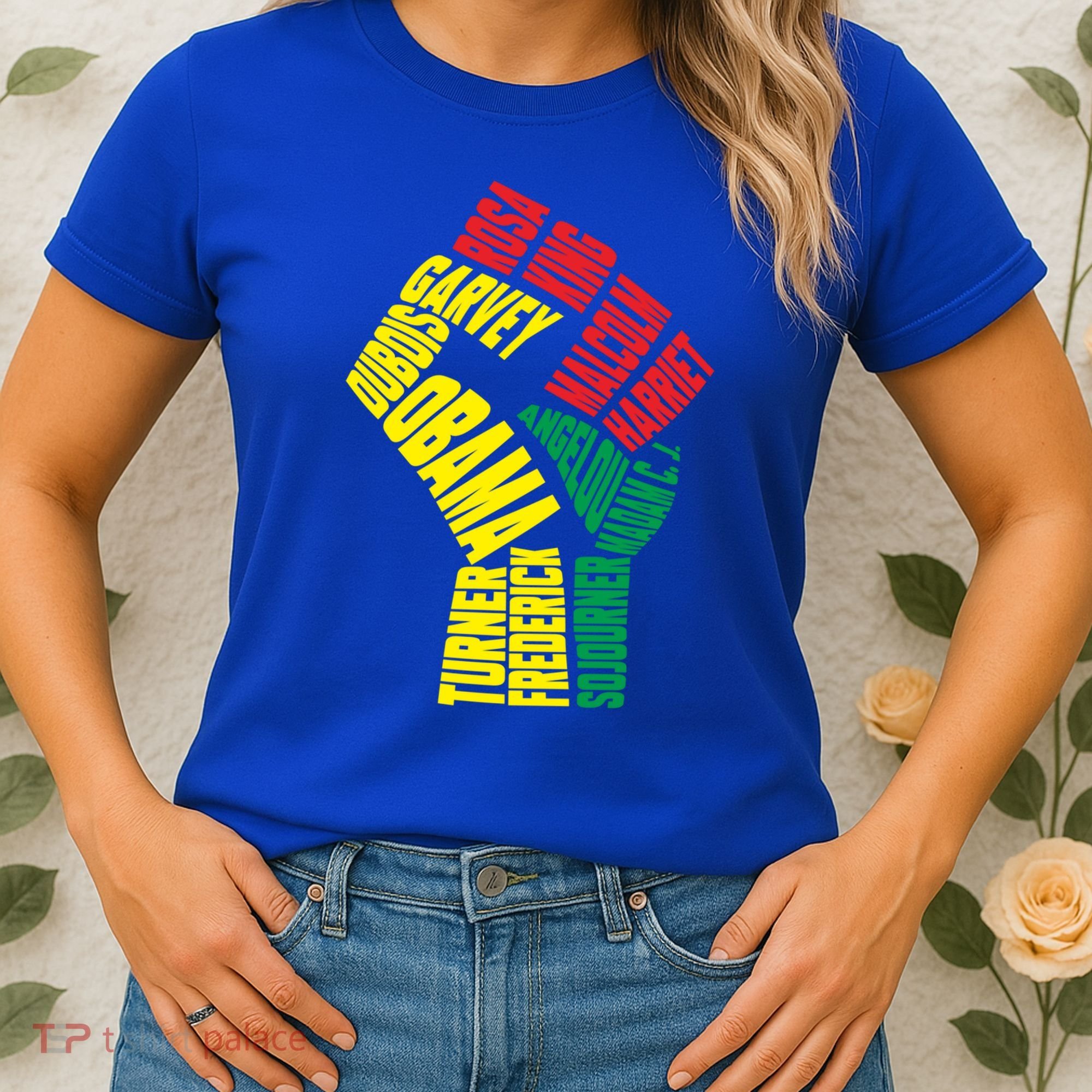 Black Power Fist Inspirational Black History Leaders Cool Gift Women's T-Shirt