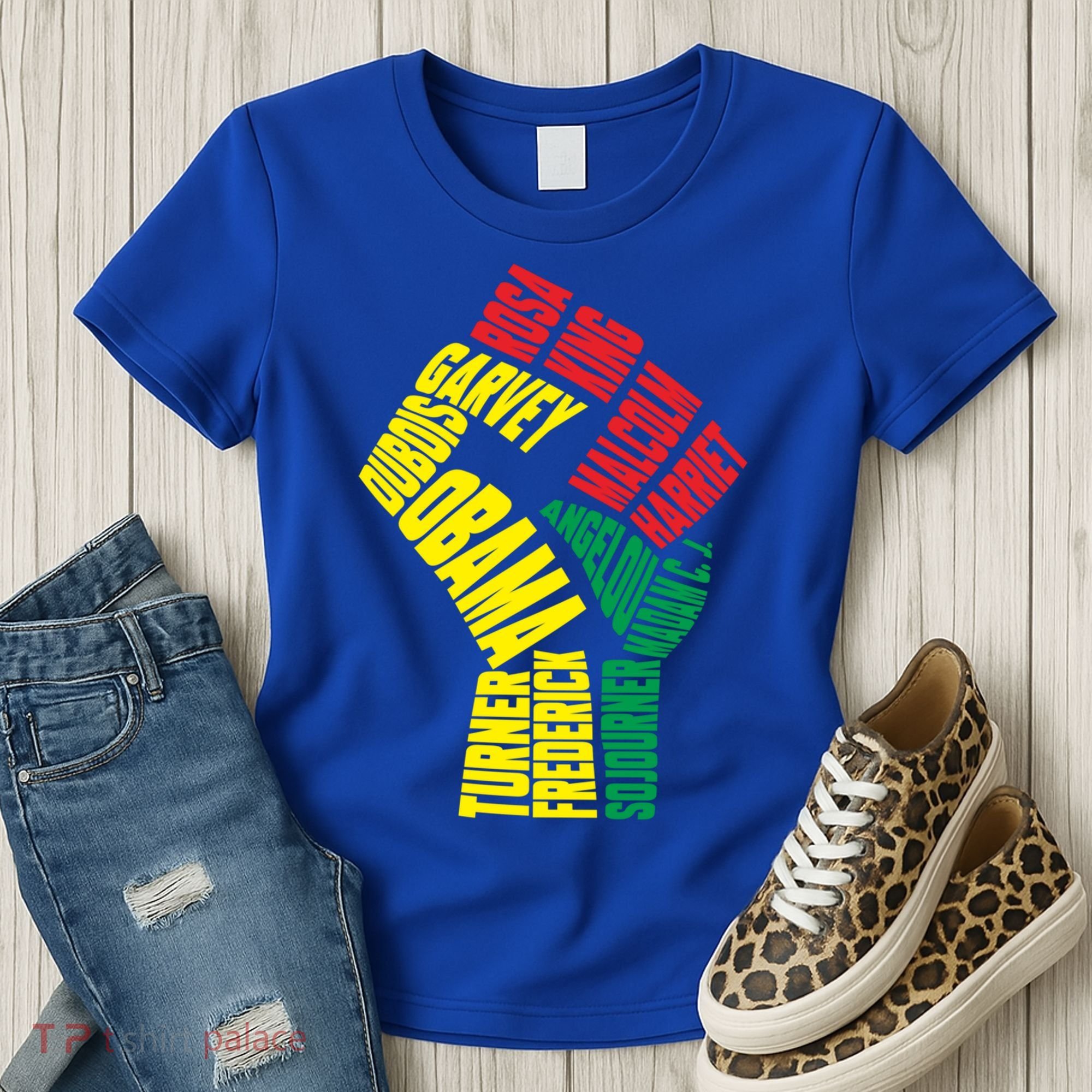 Black Power Fist Inspirational Black History Leaders Cool Gift Women's T-Shirt