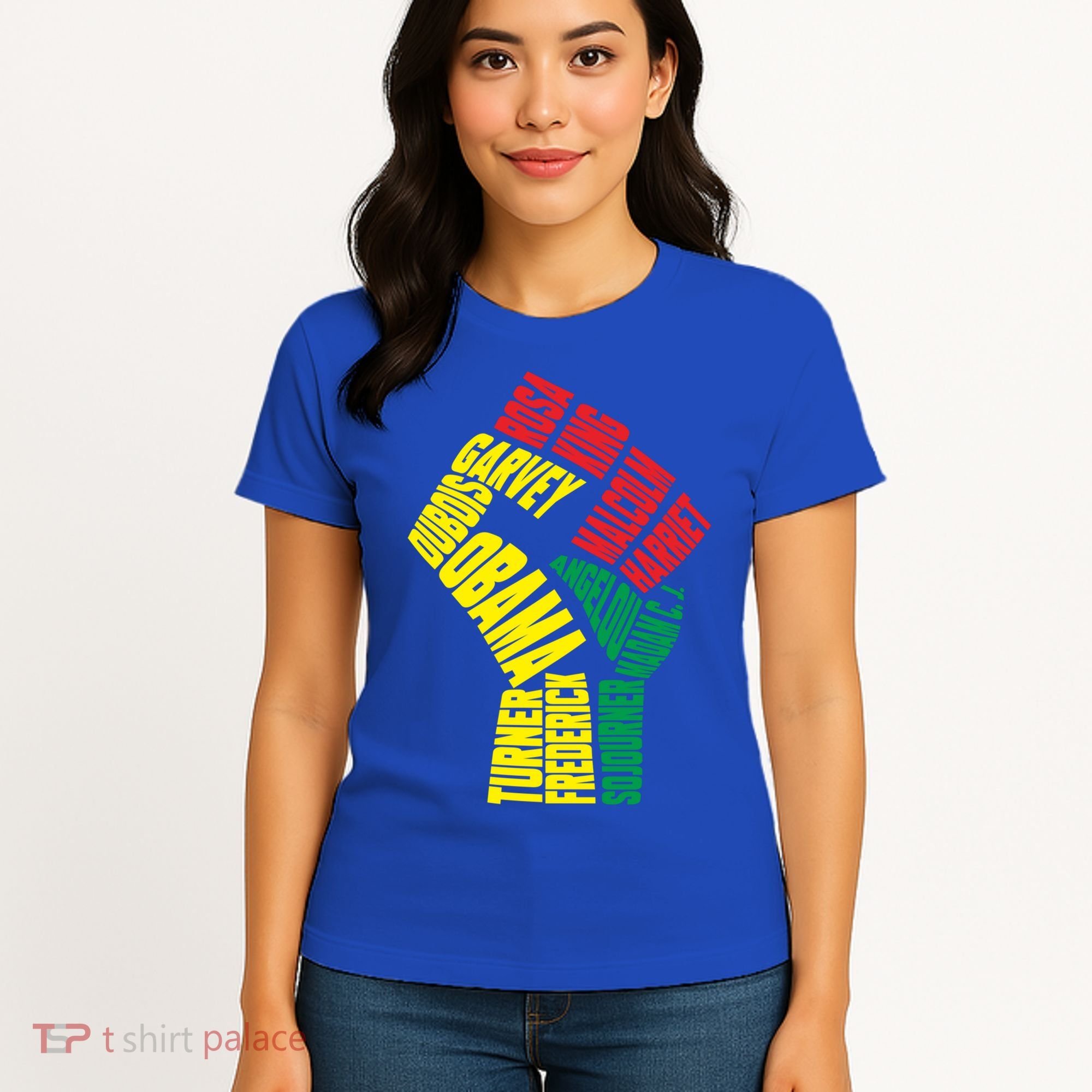 Black Power Fist Inspirational Black History Leaders Cool Gift Women's T-Shirt