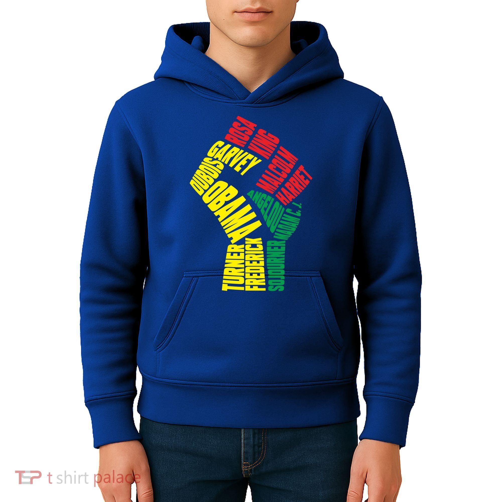 Black Power Fist Inspirational Black History Leaders Cool Gift Kids Hoodie