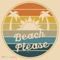 Beach Please Funny Tropical Retro Tote Bag thumb 4