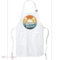 Beach Please Funny Tropical Retro Apron thumb 0