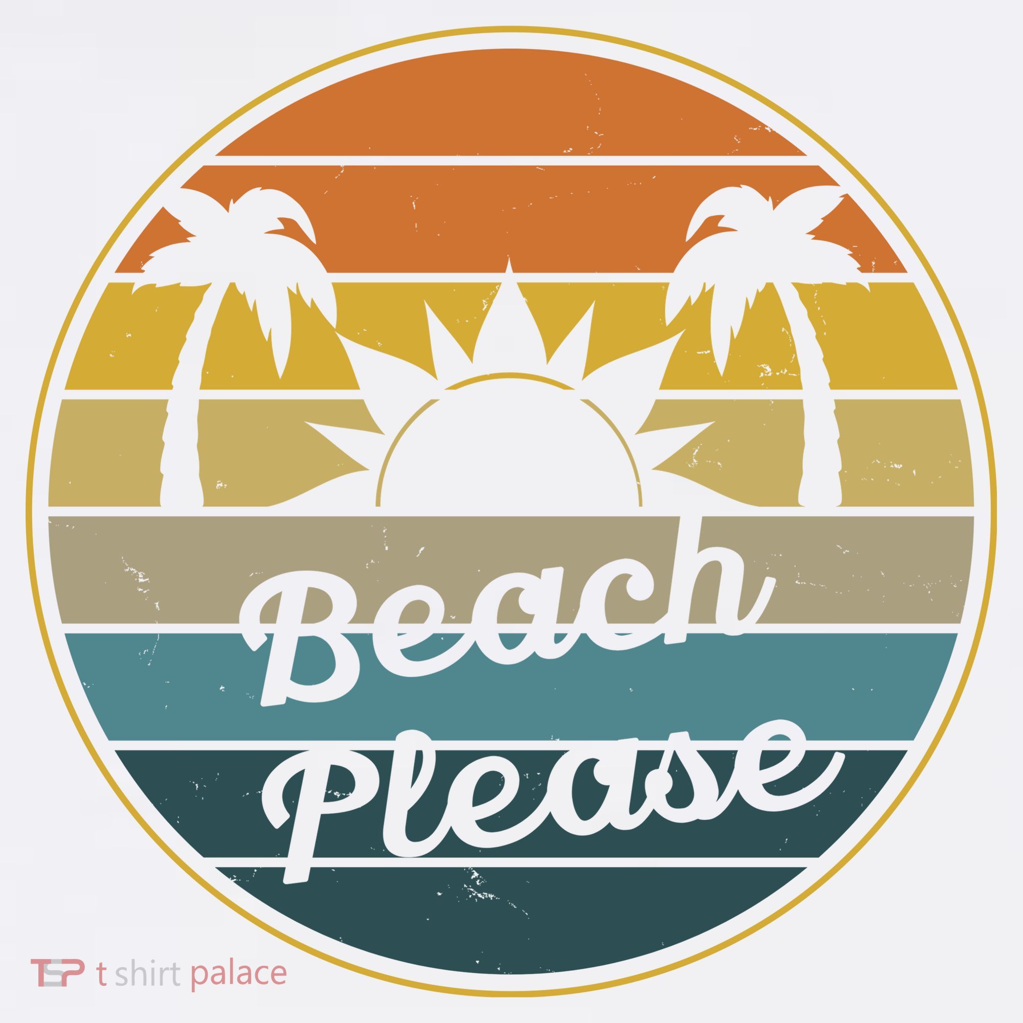 Beach Please Funny Tropical Retro Coffee Mug