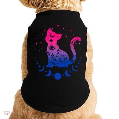 Bisexual pride flag colors astronomy cat Doggie Tank