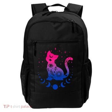 Bisexual pride flag colors astronomy cat Backpack