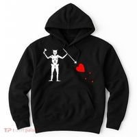 Blackbeard Pirate Flag Jolly Roger Skeleton Halloween Hoodie thumb 0