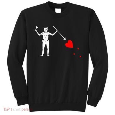 Blackbeard Pirate Flag Jolly Roger Skeleton Halloween Sweatshirt