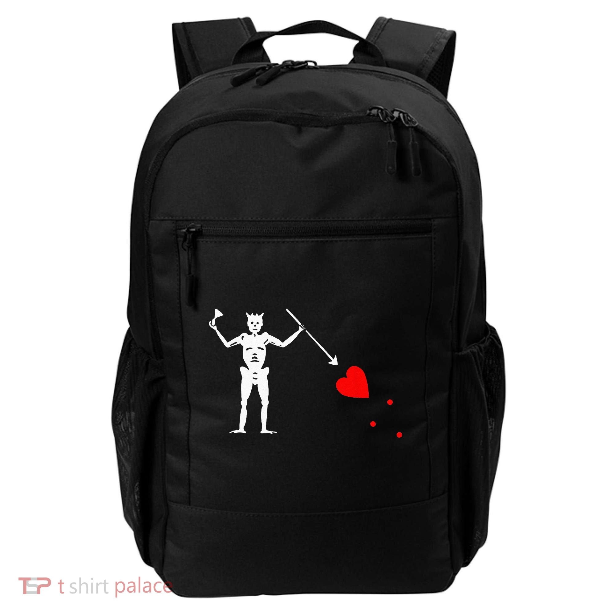 Blackbeard Pirate Flag Jolly Roger Skeleton Halloween Backpack