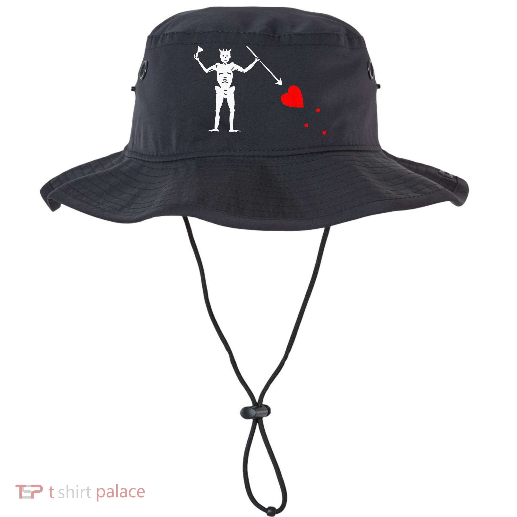 Blackbeard Pirate Flag Jolly Roger Skeleton Halloween Bucket Hat