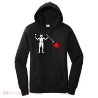 Blackbeard Pirate Flag Jolly Roger Skeleton Halloween Women's Hoodie thumb 0