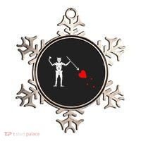 Blackbeard Pirate Flag Jolly Roger Skeleton Halloween Ornament thumb 0