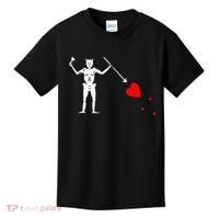 Blackbeard Pirate Flag Jolly Roger Skeleton Halloween Kids T-Shirt thumb 0