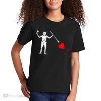 Blackbeard Pirate Flag Jolly Roger Skeleton Halloween Kids T-Shirt thumb 2