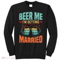 Bachelor Party Fiance Engagement For Groom Retro Beer Sweatshirt thumb 0