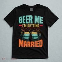 Bachelor Party Fiance Engagement For Groom Retro Beer T-Shirt thumb 5