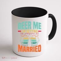 Bachelor Party Fiance Engagement For Groom Retro Beer Coffee Mug thumb 1
